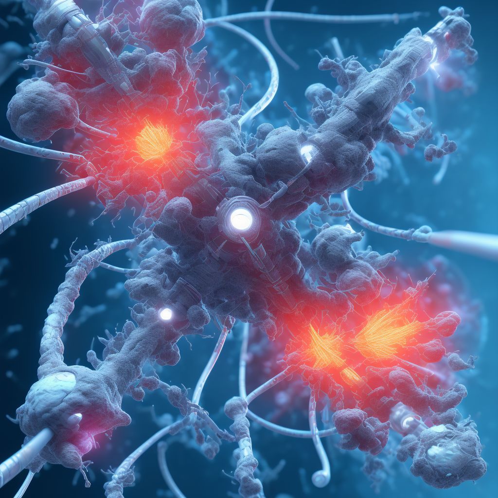 Displacement of other urinary catheter, subsequent encounter digital illustration