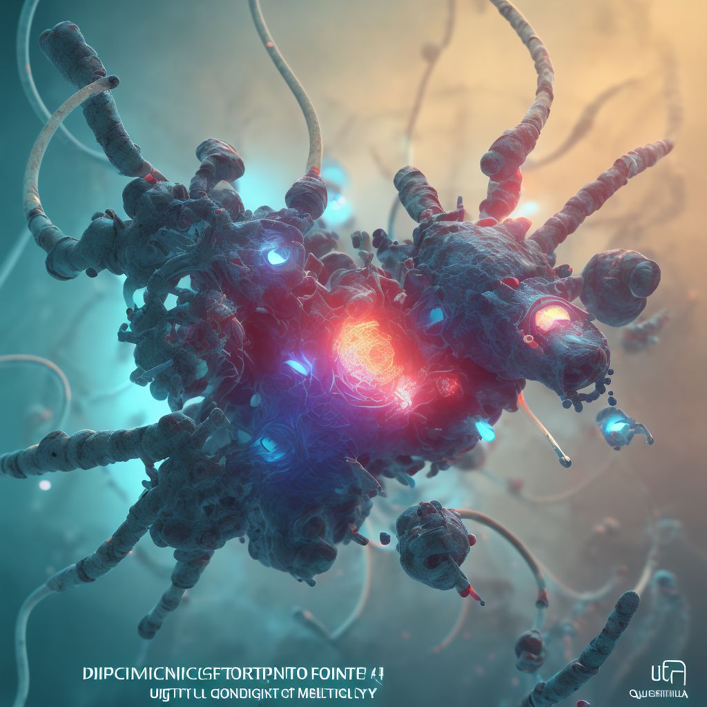 Displacement of other urinary catheter, sequela digital illustration