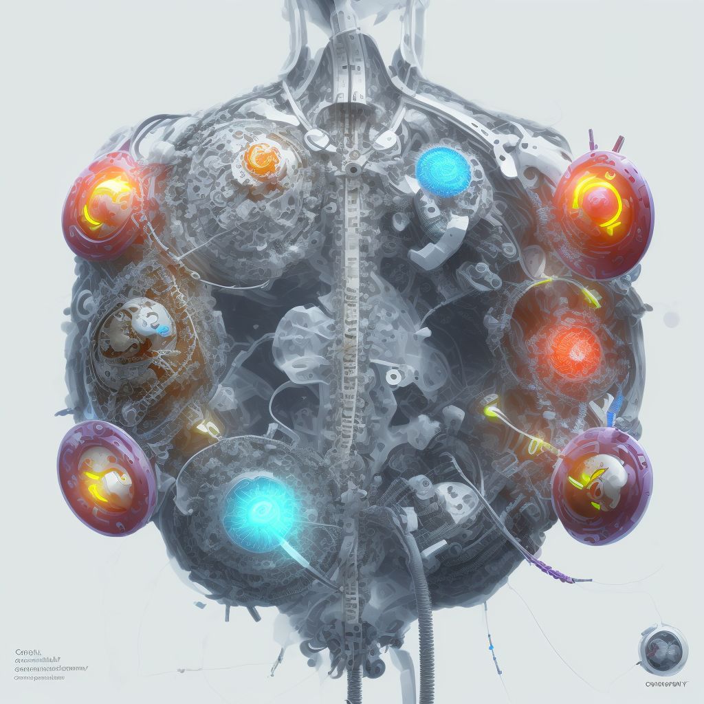 Other mechanical complication of cystostomy catheter, sequela digital illustration