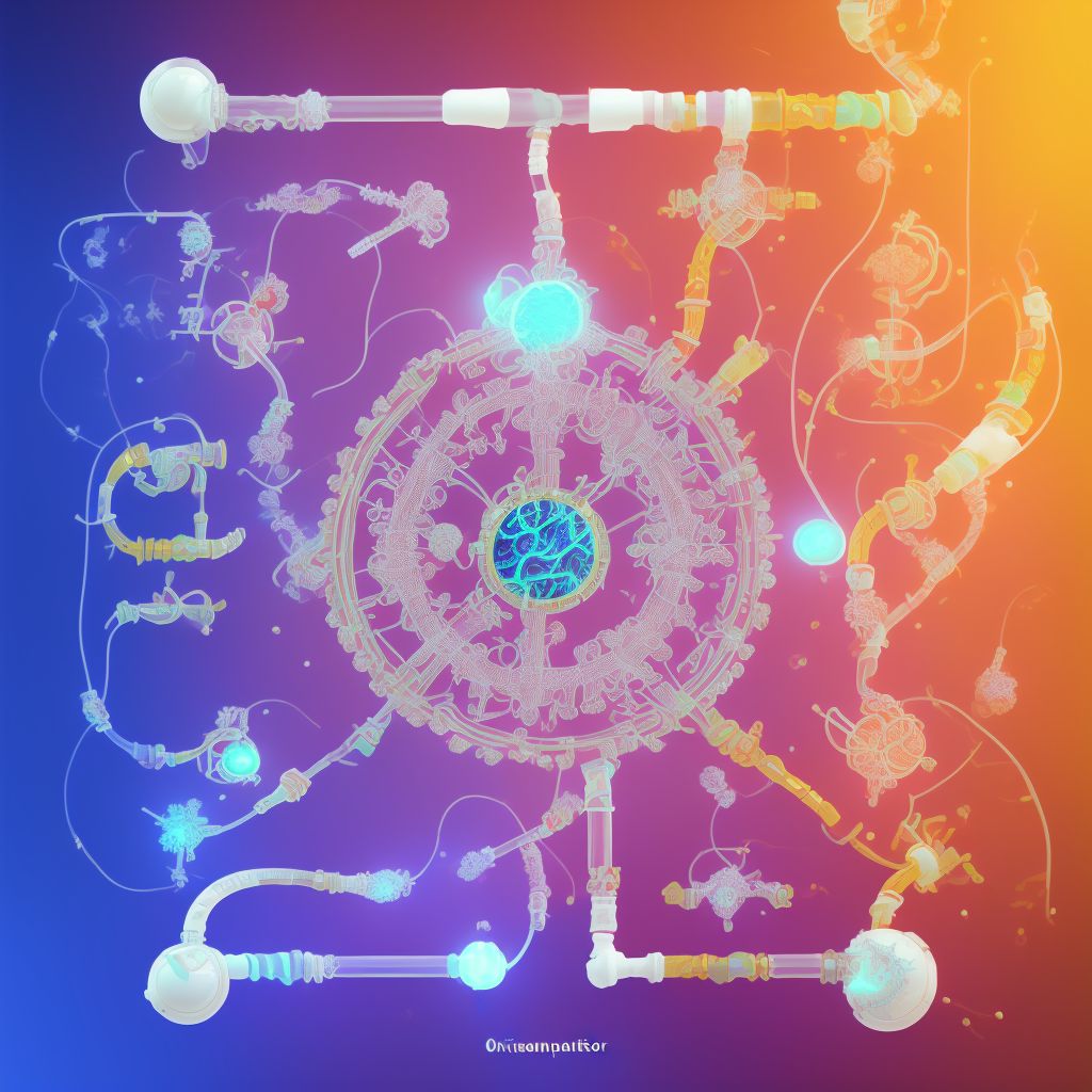 Other mechanical complication of other urinary catheter, sequela digital illustration