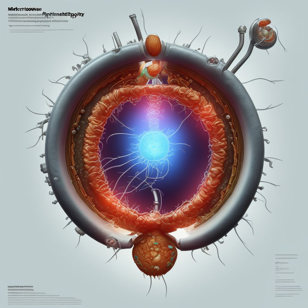 Breakdown (mechanical) of implanted urinary sphincter, sequela digital illustration