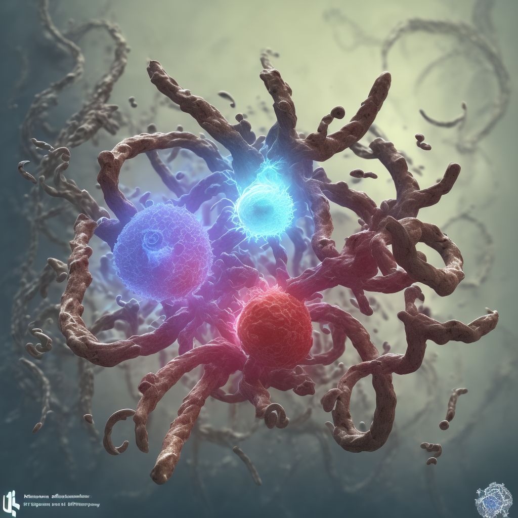 Displacement of indwelling ureteral stent, subsequent encounter digital illustration