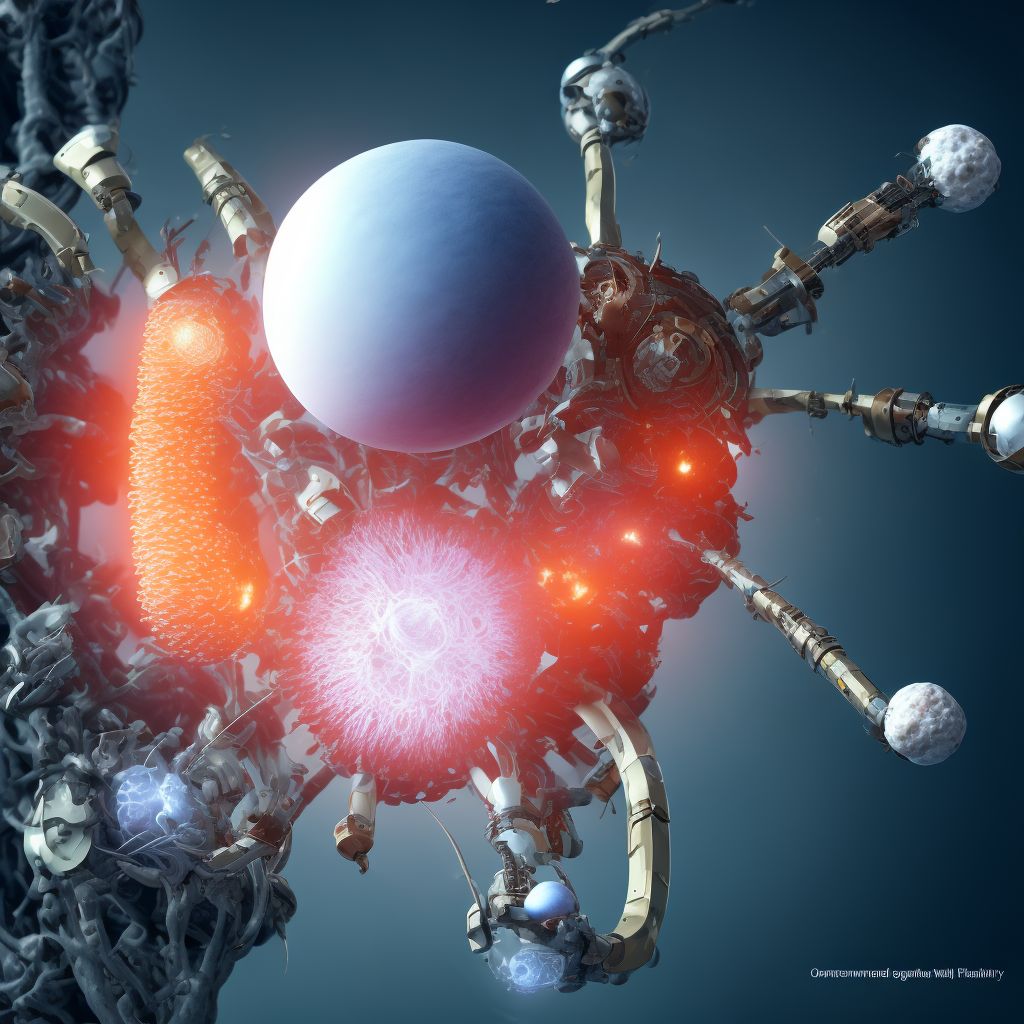 Breakdown (mechanical) of implanted testicular prosthesis, sequela digital illustration