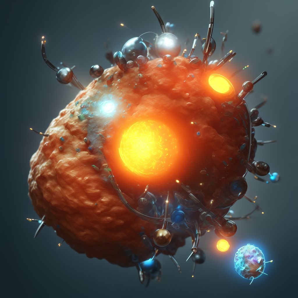 Displacement of implanted testicular prosthesis, sequela digital illustration