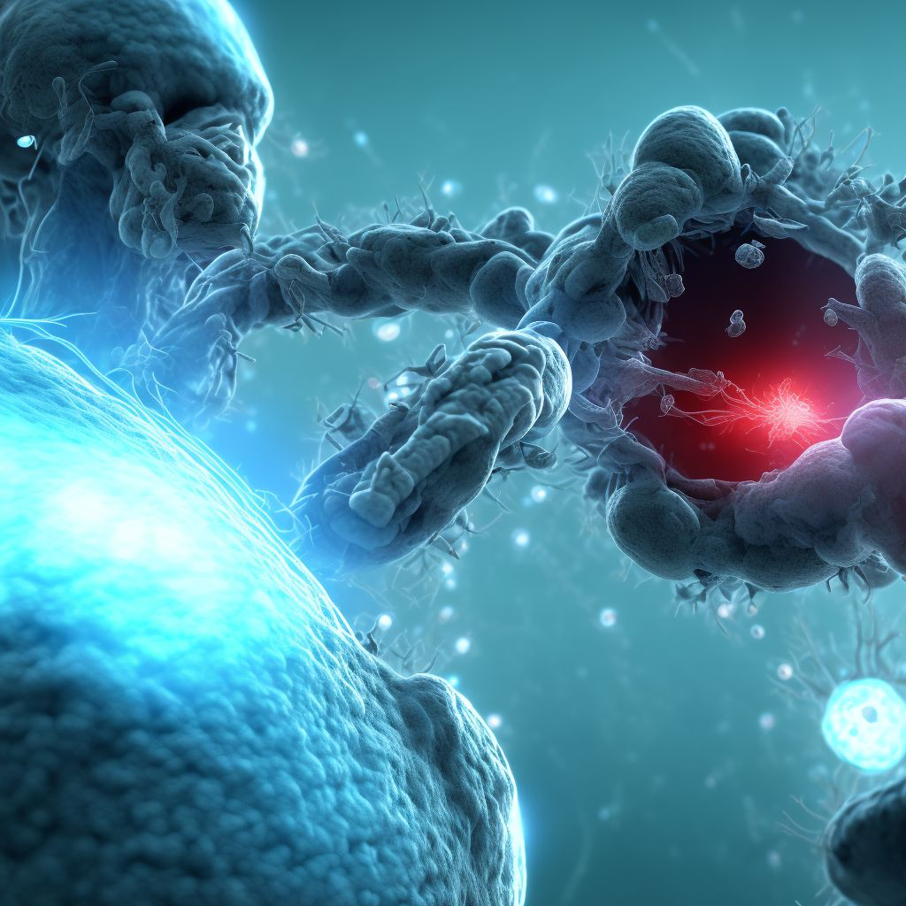 Infection and inflammatory reaction due to nephrostomy catheter, subsequent encounter digital illustration