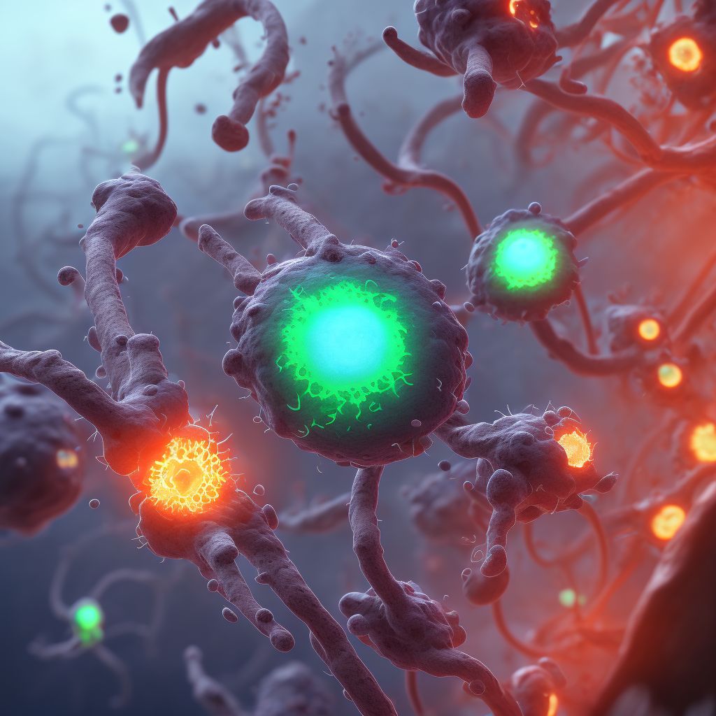 Infection and inflammatory reaction due to indwelling urinary catheter, sequela digital illustration