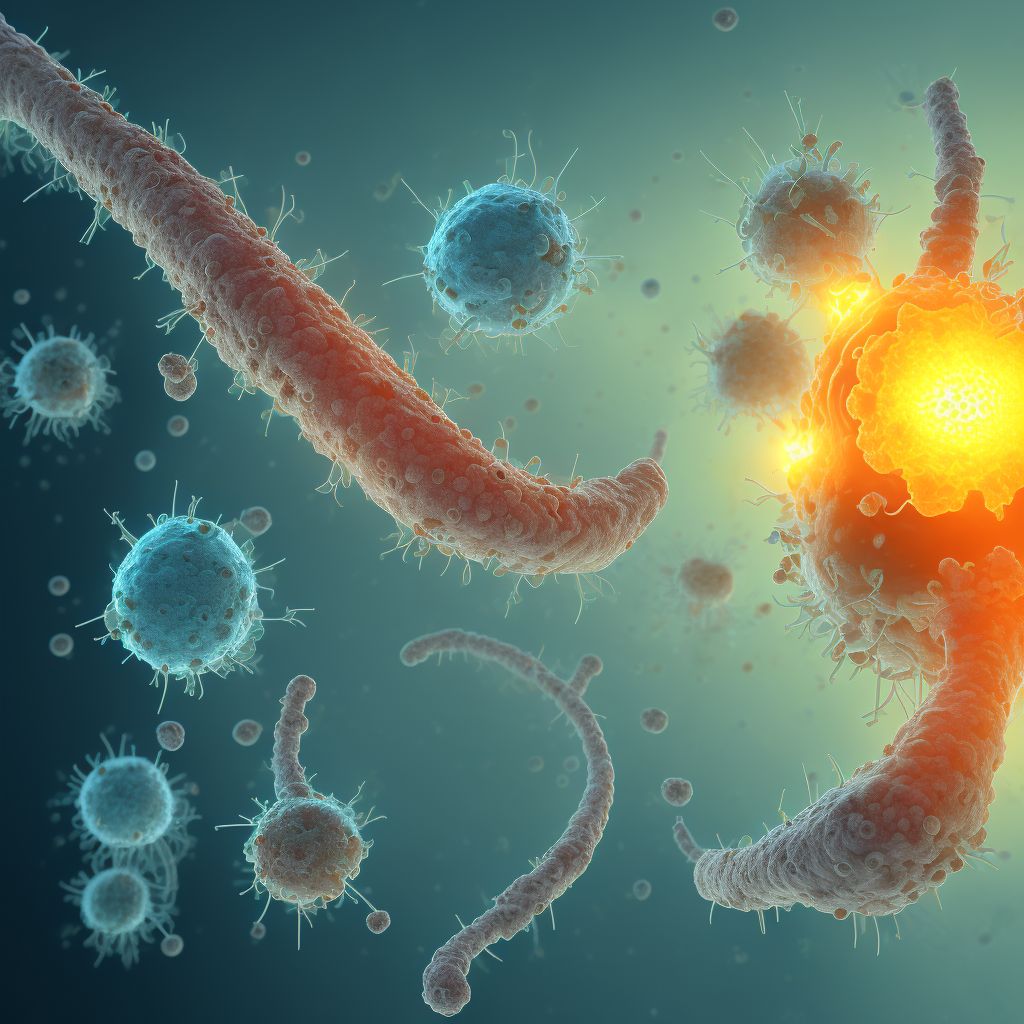 Infection and inflammatory reaction due to other urinary stents, initial encounter digital illustration