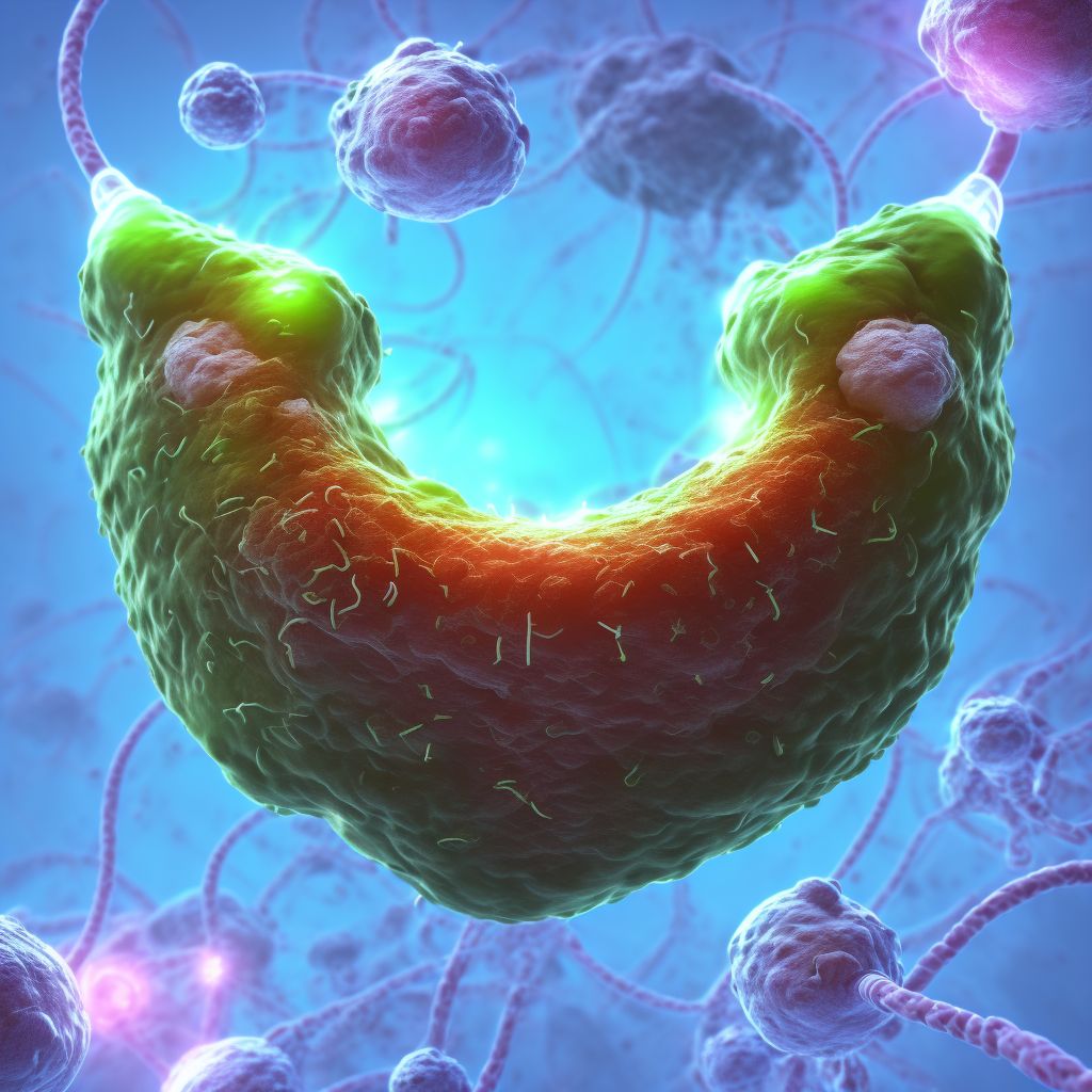 Infection and inflammatory reaction due to other urinary stents, sequela digital illustration