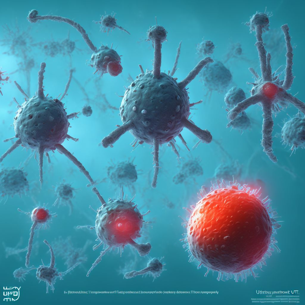 Infection and inflammatory reaction due to other prosthetic device, implant and graft in urinary system, subsequent encounter digital illustration