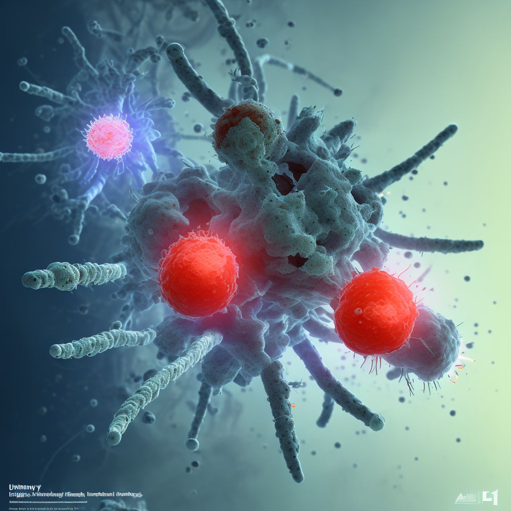 Infection and inflammatory reaction due to prosthetic device, implant and graft in urinary system, subsequent encounter digital illustration