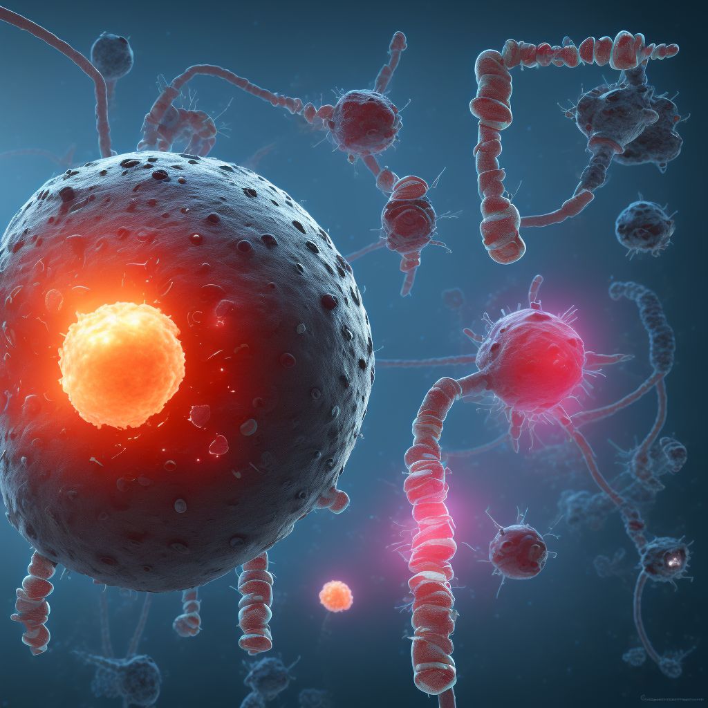 Infection and inflammatory reaction due to prosthetic device, implant and graft in urinary system, sequela digital illustration