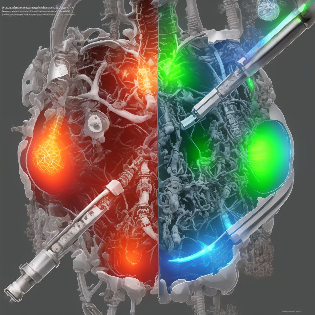 Breakdown (mechanical) of internal fixation device of right humerus, initial encounter digital illustration