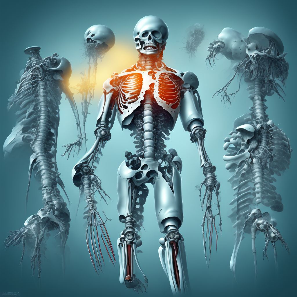 Breakdown (mechanical) of internal fixation device of bone of left forearm, sequela digital illustration