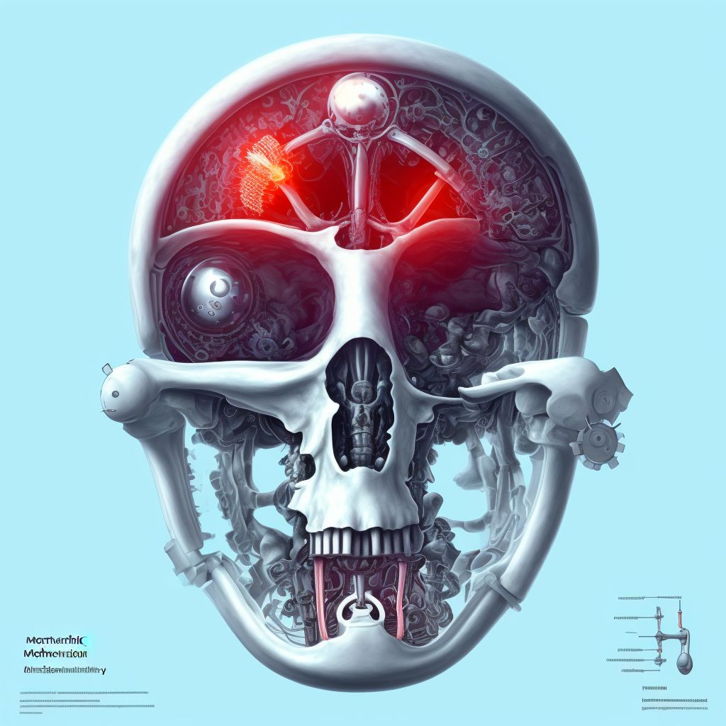 Other mechanical complication of internal fixation device of left humerus, initial encounter digital illustration