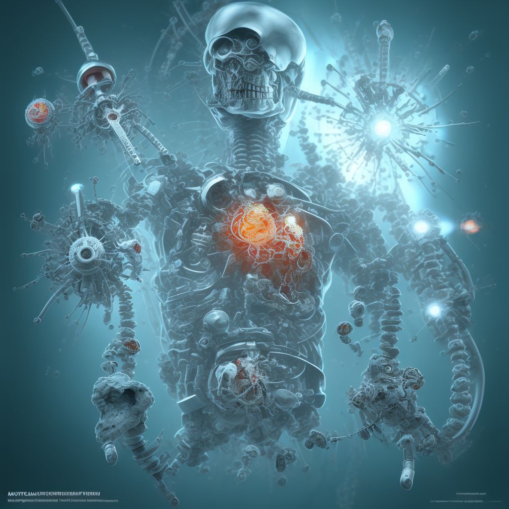 Other mechanical complication of internal fixation device of right femur, subsequent encounter digital illustration