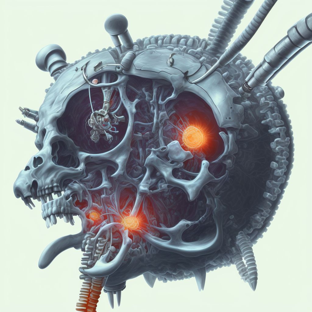 Other mechanical complication of internal fixation device of bone of right lower leg, initial encounter digital illustration