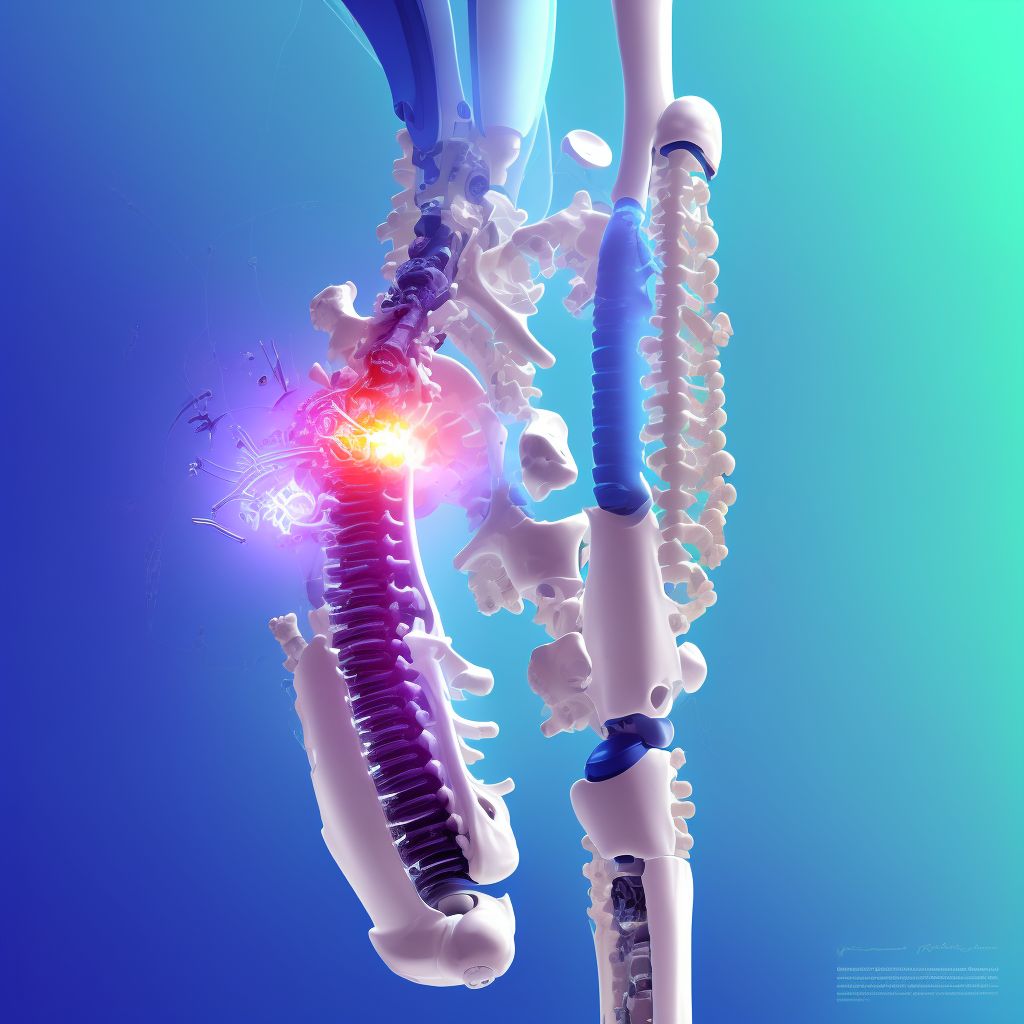 Other mechanical complication of internal fixation device of bone of right lower leg, sequela digital illustration
