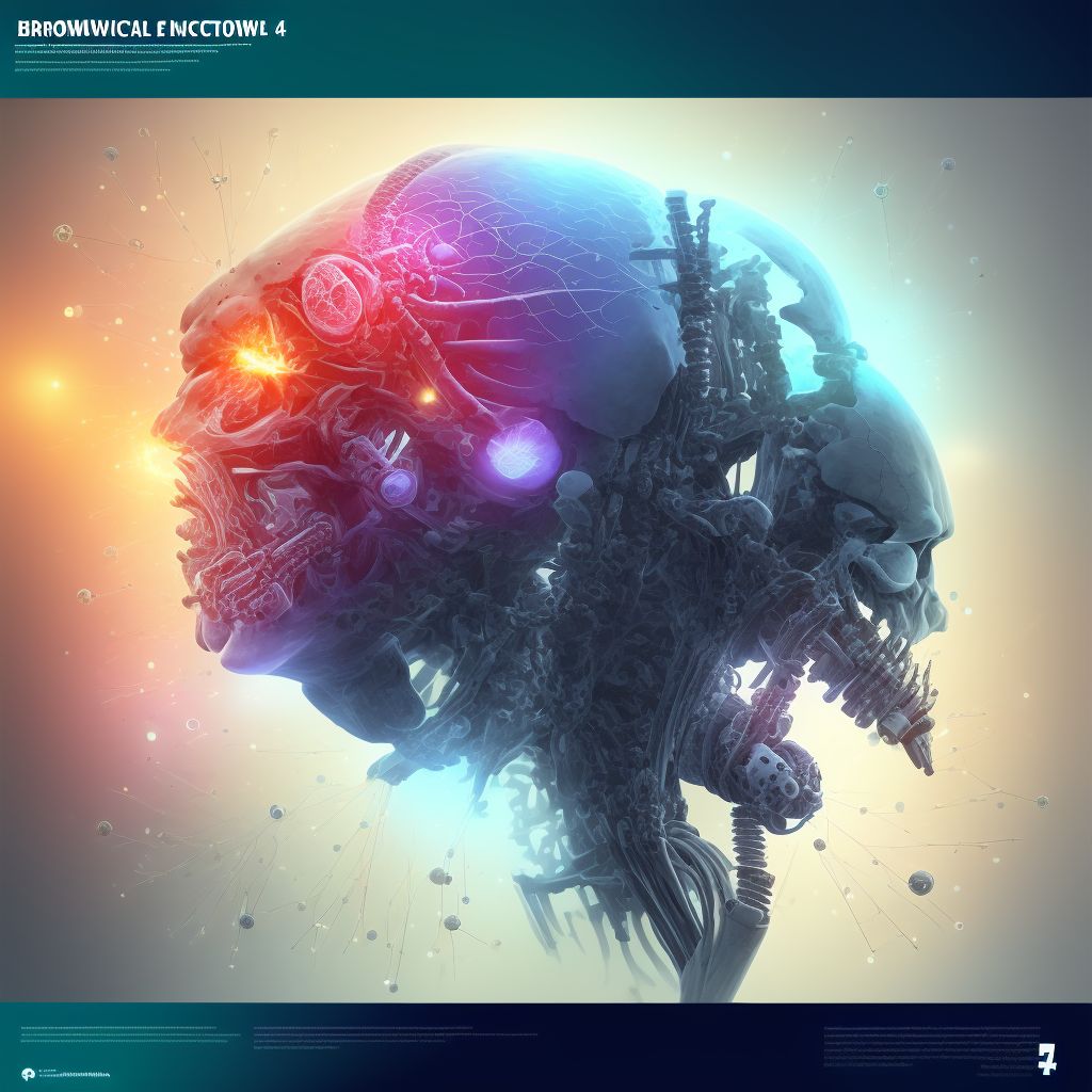 Breakdown (mechanical) of internal fixation device of vertebrae, sequela digital illustration