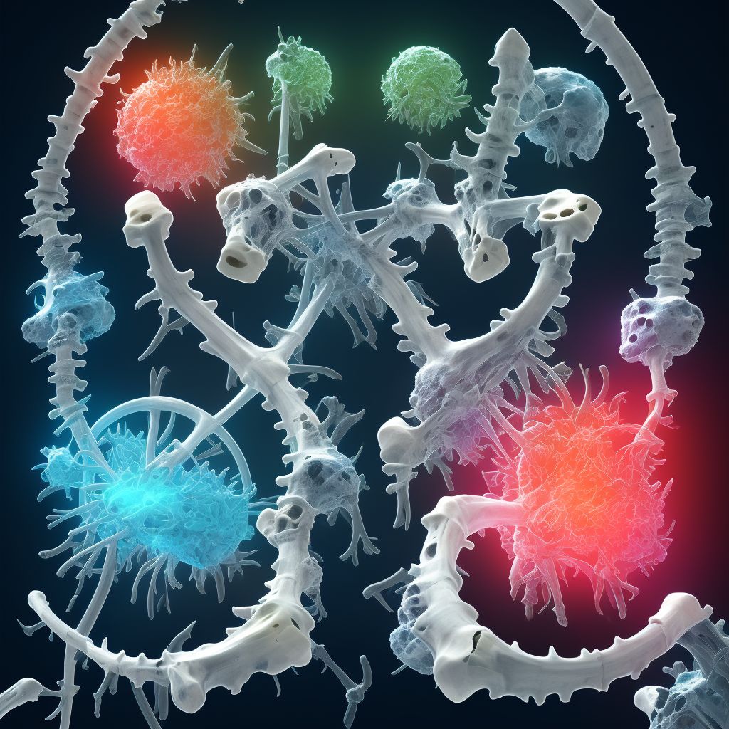 Displacement of internal fixation device of other bones, sequela digital illustration