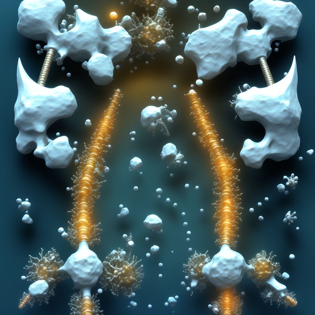 Displacement of other internal orthopedic devices, implants and grafts, sequela digital illustration