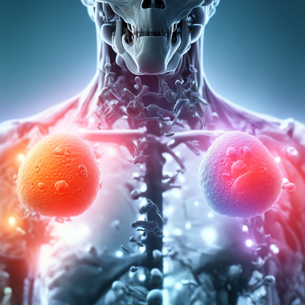 Infection and inflammatory reaction due to other internal joint prosthesis, subsequent encounter digital illustration