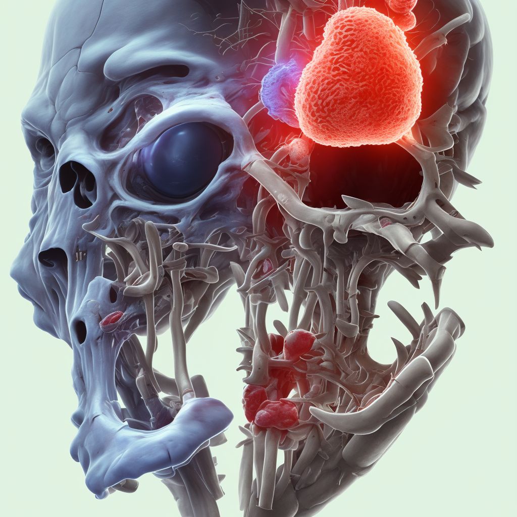 Infection and inflammatory reaction due to internal fixation device of right ulna, subsequent encounter digital illustration