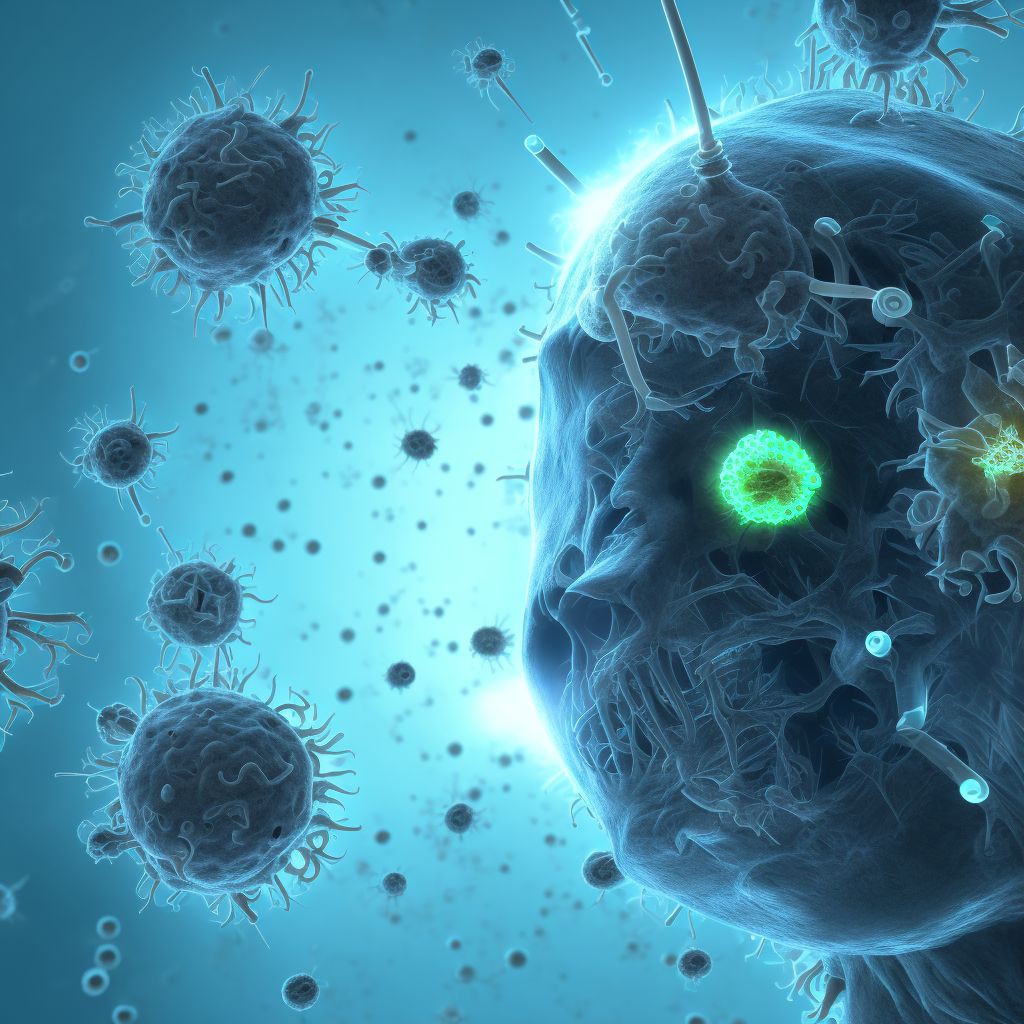 Infection and inflammatory reaction due to internal fixation device of other site, initial encounter digital illustration