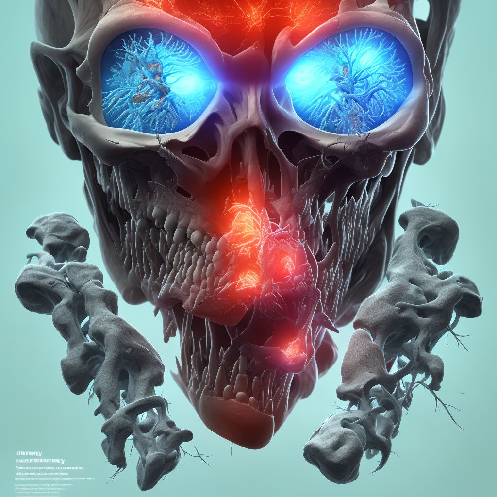 Thrombosis due to internal orthopedic prosthetic devices, implants and grafts, subsequent encounter digital illustration