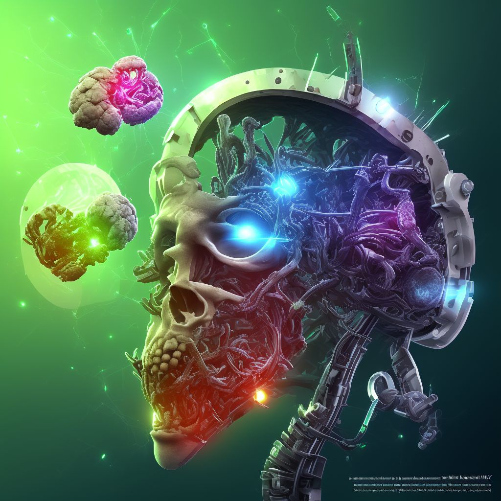 Breakdown (mechanical) of ventricular intracranial (communicating) shunt, subsequent encounter digital illustration