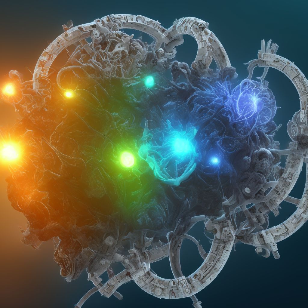 Breakdown (mechanical) of ventricular intracranial (communicating) shunt, sequela digital illustration