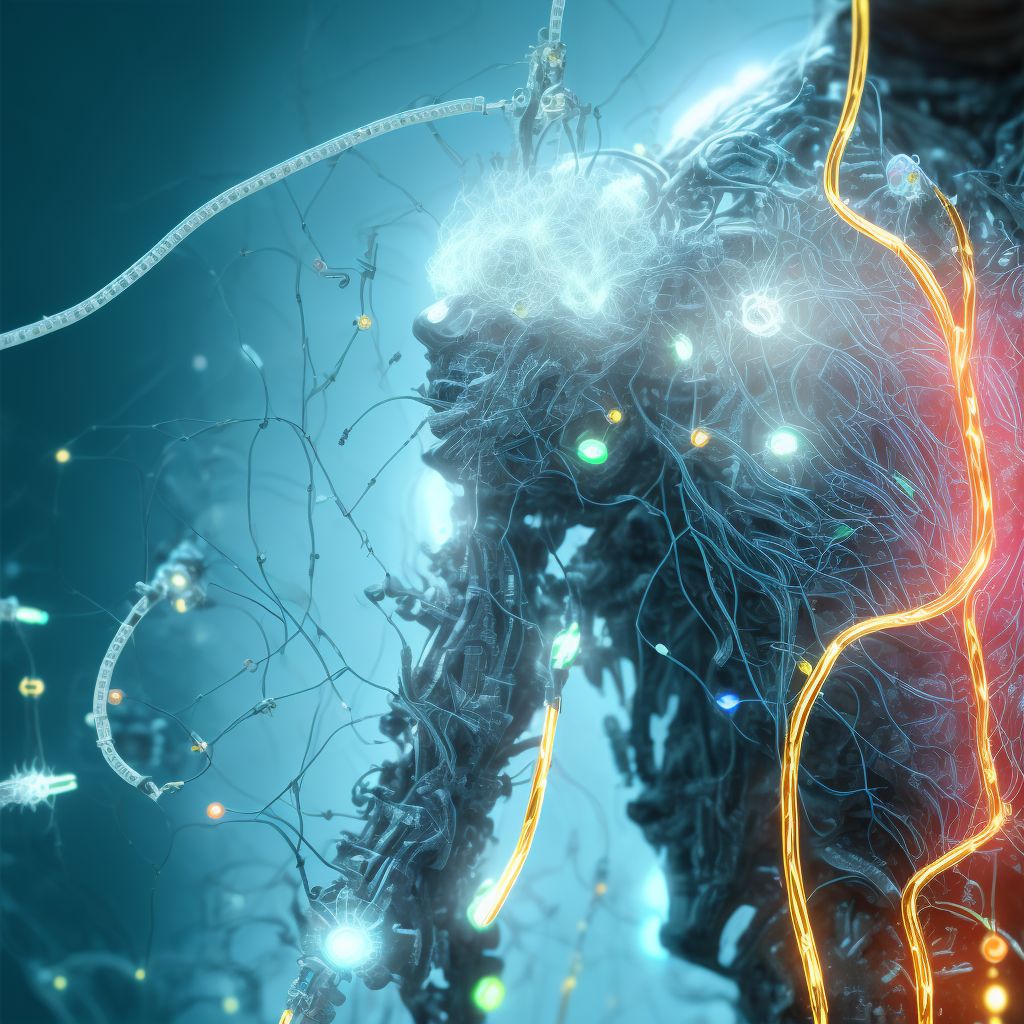 Other mechanical complication of implanted electronic neurostimulator of peripheral nerve electrode (lead), subsequent encounter digital illustration