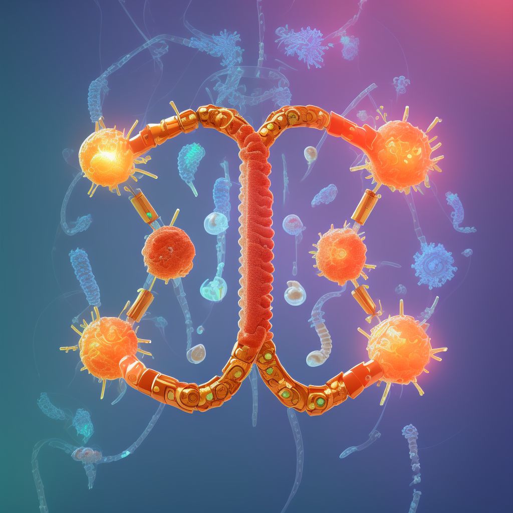 Other mechanical complication of esophageal anti-reflux device, sequela digital illustration