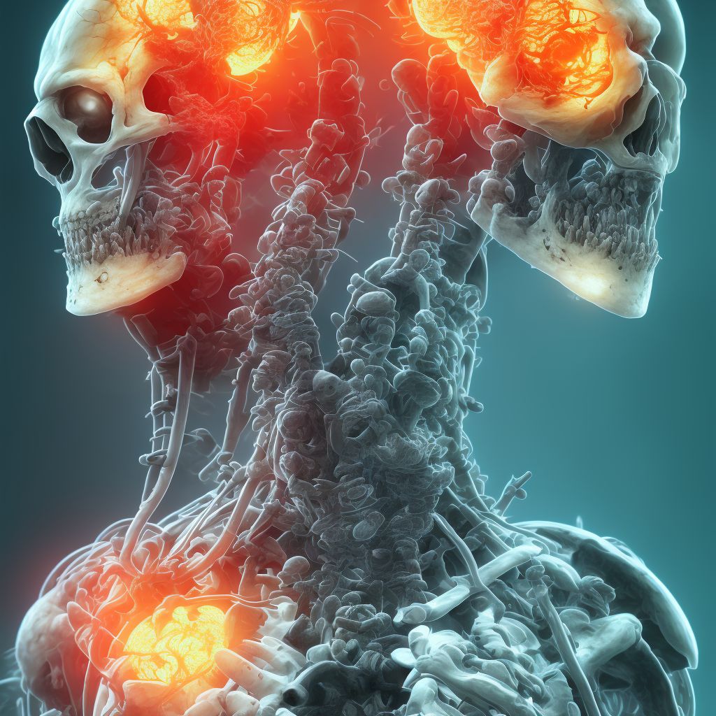 Breakdown (mechanical) of cranial or spinal infusion catheter, subsequent encounter digital illustration