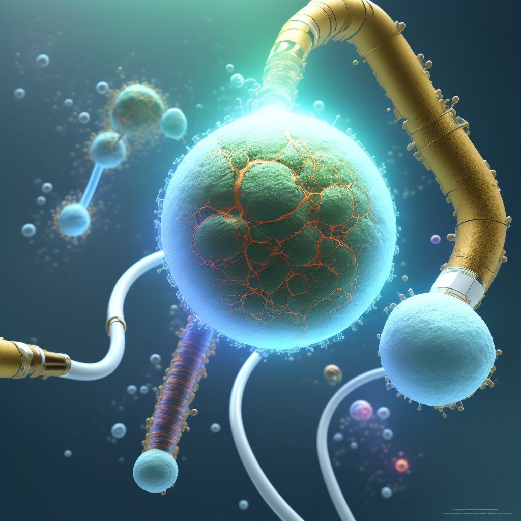 Displacement of intraperitoneal dialysis catheter, sequela digital illustration