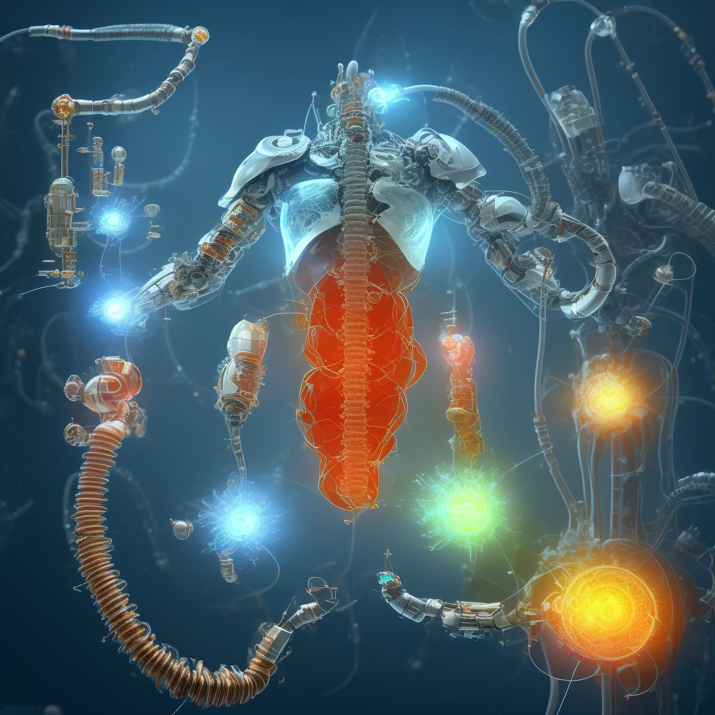 Other mechanical complication of intraperitoneal dialysis catheter, sequela digital illustration