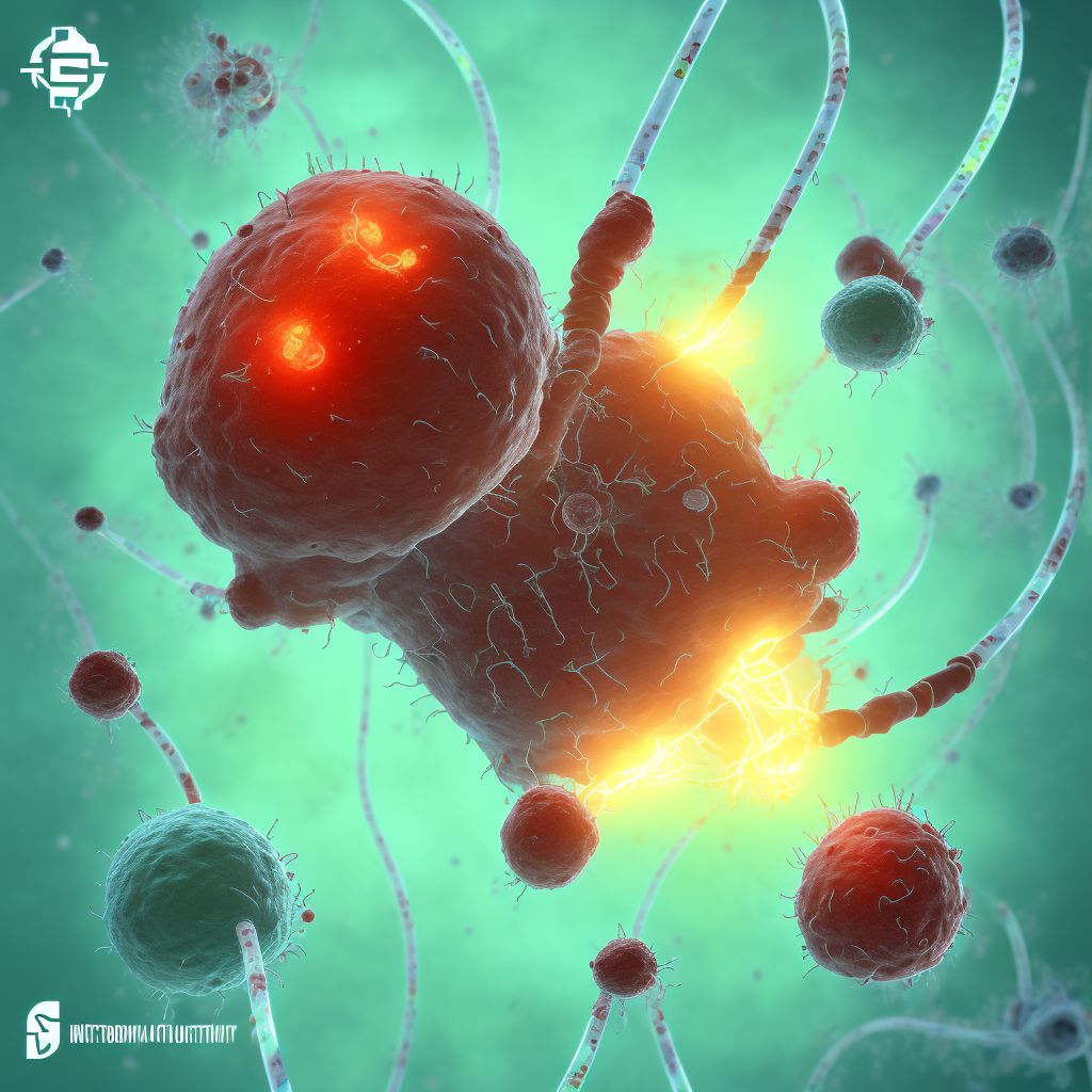 Infection and inflammatory reaction due to peritoneal dialysis catheter, sequela digital illustration