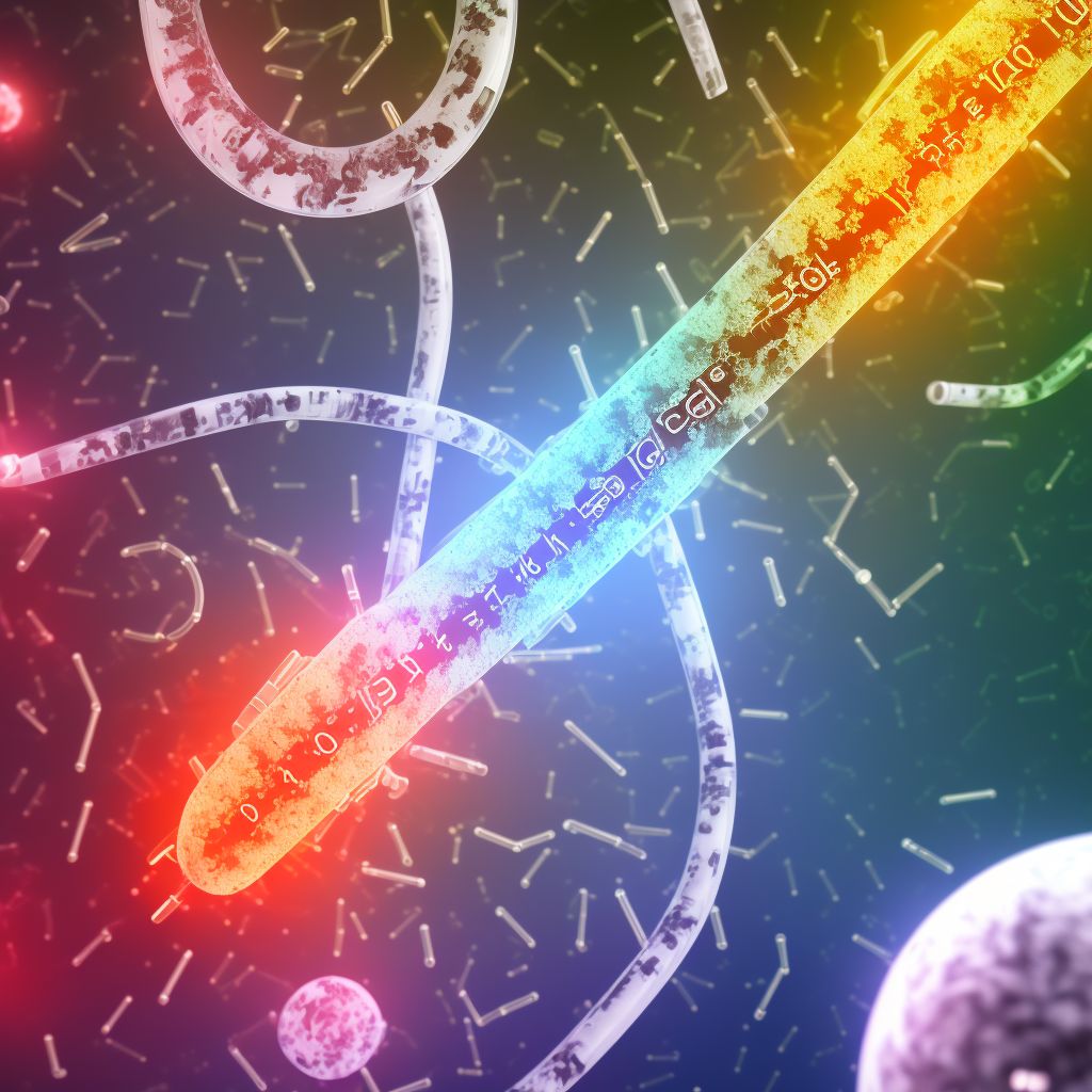 Infection and inflammatory reaction due to insulin pump, sequela digital illustration