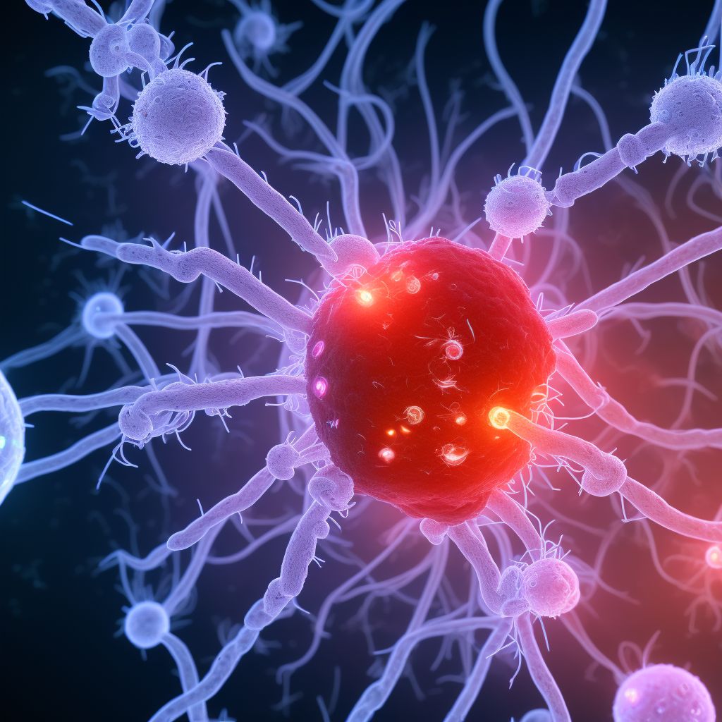 Infection and inflammatory reaction due to implanted electronic neurostimulator of peripheral nerve, electrode (lead), subsequent encounter digital illustration