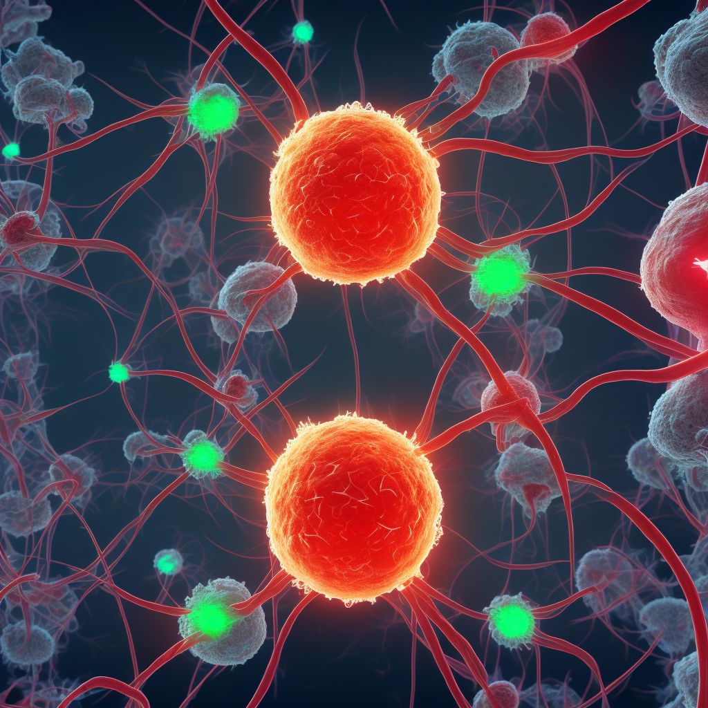 Infection and inflammatory reaction due to implanted electronic neurostimulator of peripheral nerve, electrode (lead), sequela digital illustration