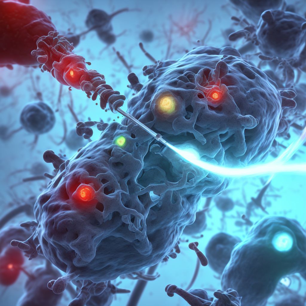 Infection and inflammatory reaction due to cranial or spinal infusion catheter, initial encounter digital illustration