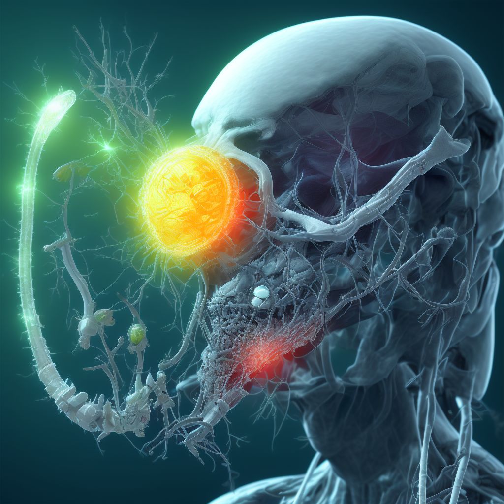 Embolism due to other internal prosthetic devices, implants and grafts, initial encounter digital illustration