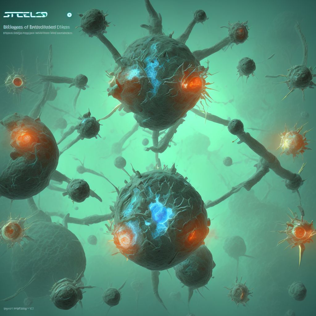 Stenosis due to internal prosthetic devices, implants and grafts, not elsewhere classified, subsequent encounter digital illustration