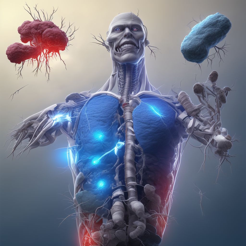 Thrombosis due to internal prosthetic devices, implants and grafts, not elsewhere classified, sequela digital illustration