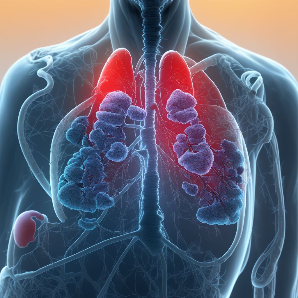 Unspecified complication of lung transplant digital illustration