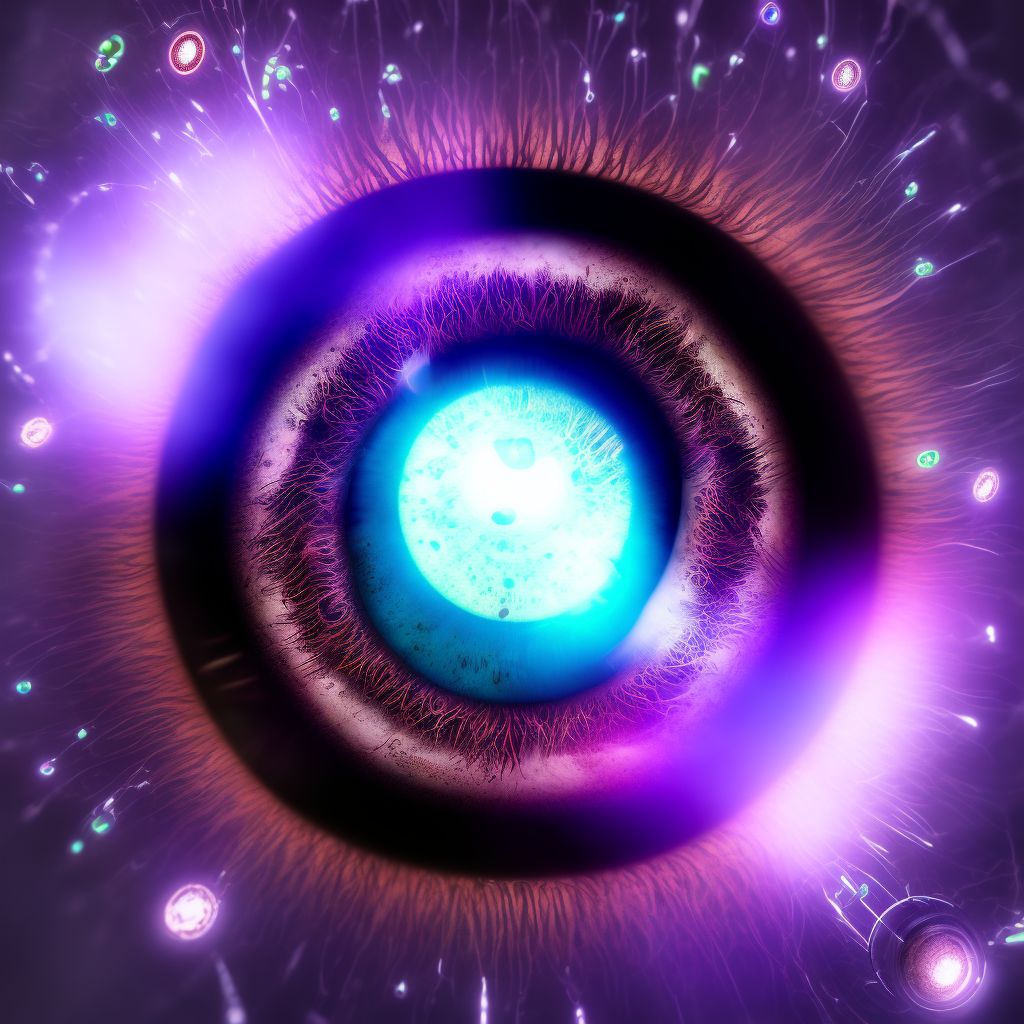 Corneal transplant infection, unspecified eye digital illustration