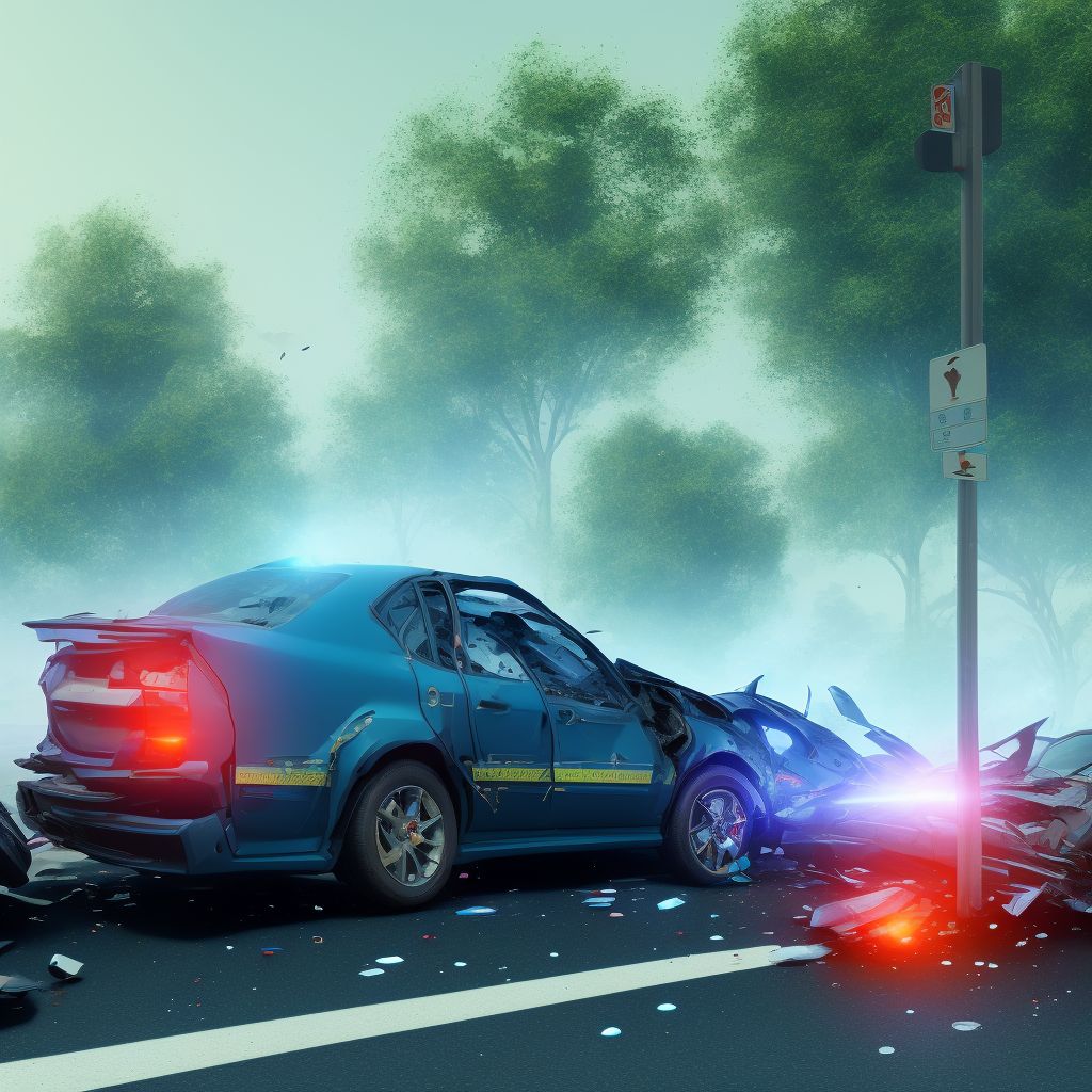 Pedestrian injured in nontraffic accident involving unspecified motor vehicles, subsequent encounter digital illustration