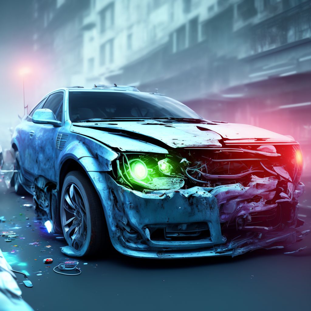 Person boarding or alighting a car injured in noncollision transport accident, subsequent encounter digital illustration