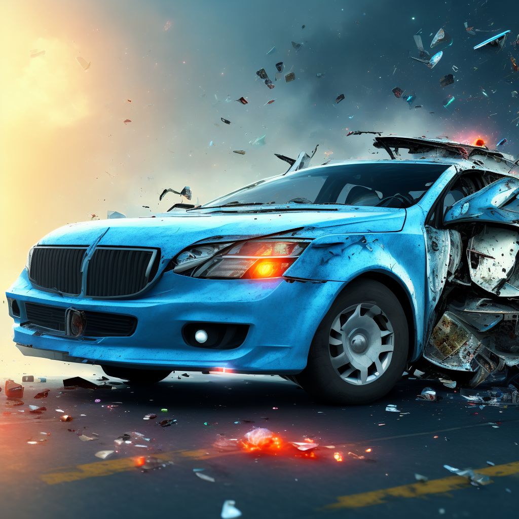 Person on outside of bus injured in collision with other nonmotor vehicle in nontraffic accident, subsequent encounter digital illustration