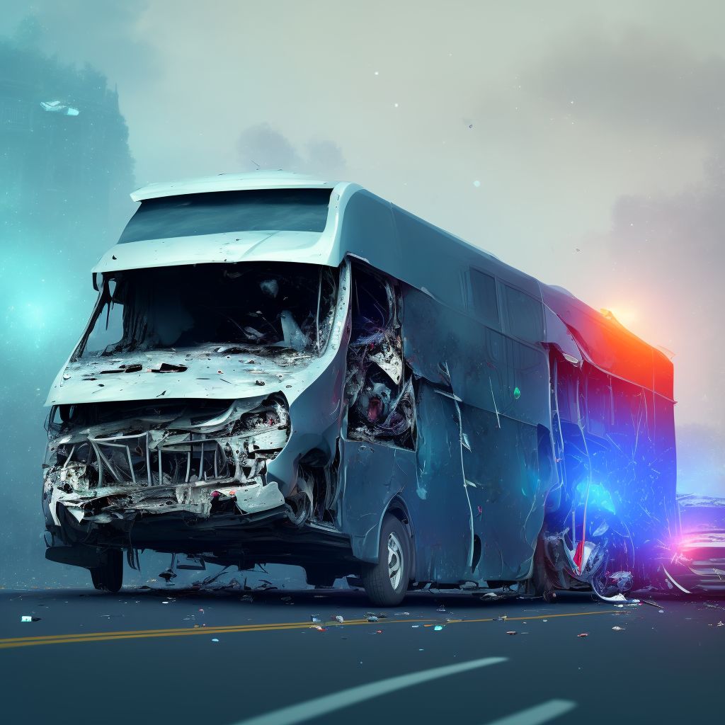 Unspecified occupant of bus injured in noncollision transport accident in nontraffic accident, initial encounter digital illustration