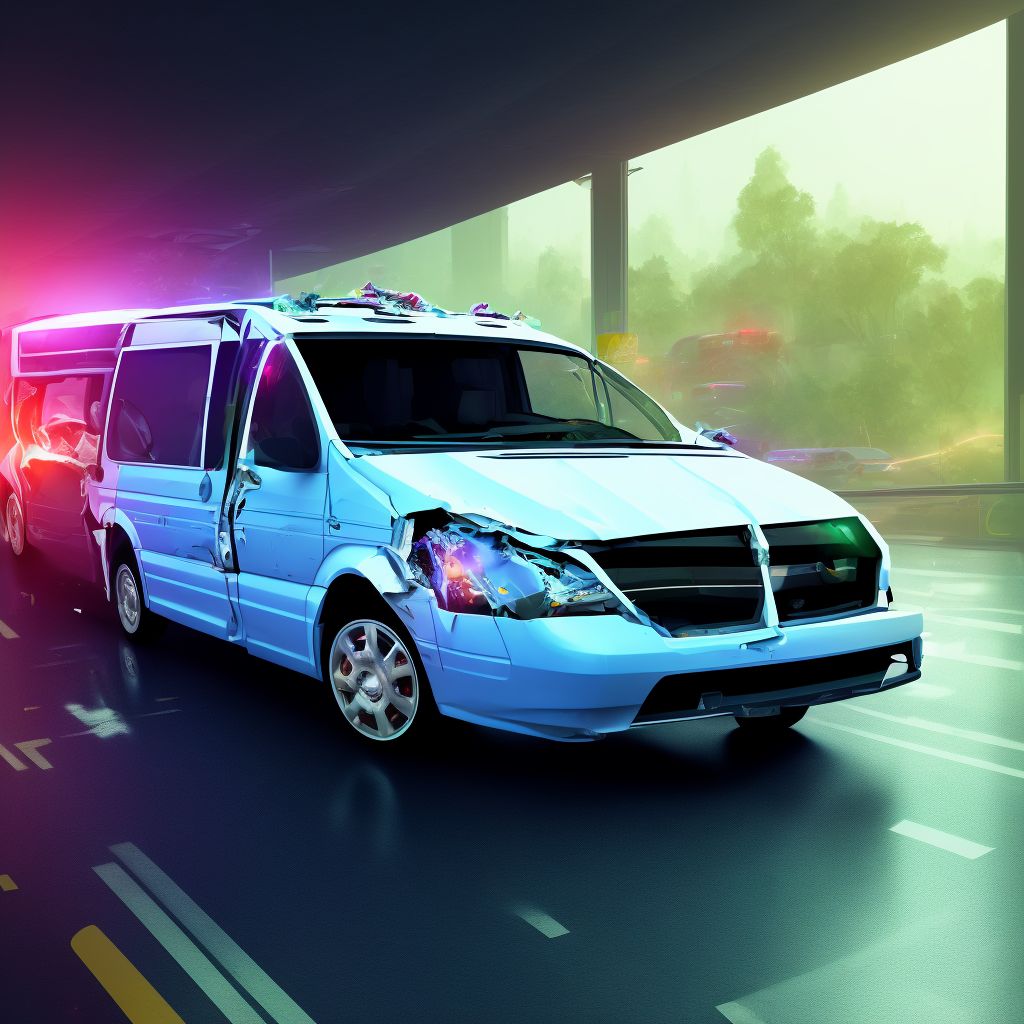 Passenger on bus injured in noncollision transport accident in traffic accident, sequela digital illustration